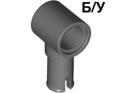 ! Б/У - Technic, Pin with Friction Ridges and Pin Hole, Dark Bluish Gray (15100 / 6175330 / 6282144) - Б/У