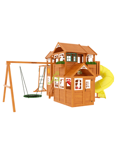 Детская площадка IgraGrad Клубный домик Макси с трубой Luxe