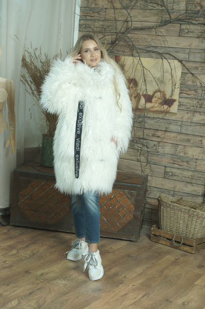 Шубка их экомеха "ЛАМА" модель 116