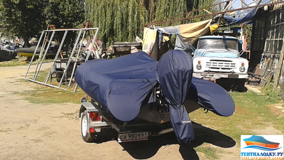 ТЕНТ НА ЛОДКУ РИБ АКВАБОТ 420