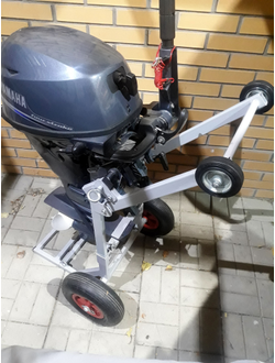 ТЕЛЕЖКА ДЛЯ ТЯЖЁЛОГО ЛОДОЧНОГО МОТОРА "МИЧМАН - 3"