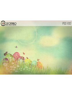 Фотофон виниловый «Бабочки на пасху»