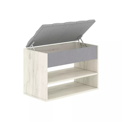 Тумба для обуви "Дэния" 0,67м (Антрацит/ ТС) ЛДСП+Ткань