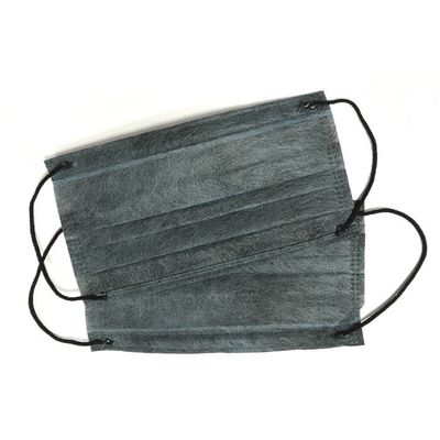 Маска одноразовая трехслойная, с угольным фильтром, 1 шт.