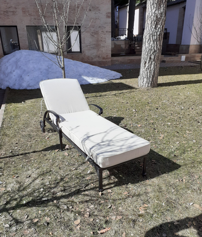 Литой шезлонг из алюминия Bernie