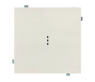 Выключатель одноклавишный перекрестный с подсветкой (механизм + клавиша) белый матовый