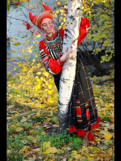 Русский народный женский костюм "Паневный комплекс"