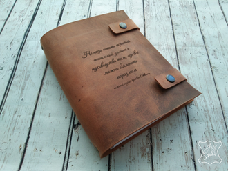 блокнот на кольцах, блокнот с кольцевым механизмом, блокнот с гравировкой, кожаный блокнот, блокнот