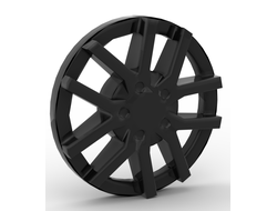 Wheel Cover 10 Spoke Spokes in Pairs - for Wheel 18976, Black (24308a / 6134897)
