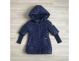 М.1550 Пальто Moncler стеганное темно-синее (104)