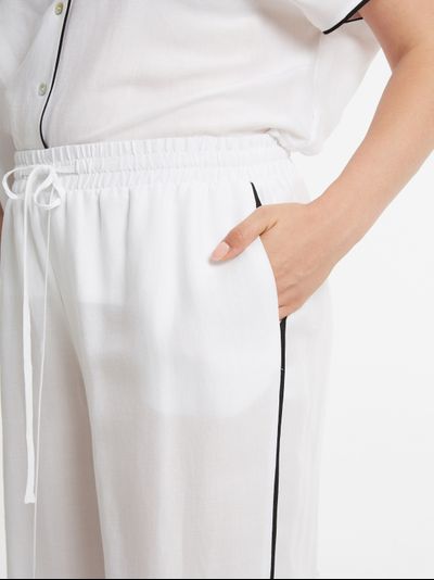 Брюки-палаццо женские с лампасом