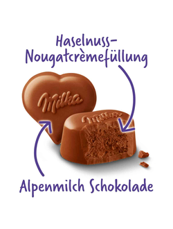 Конфеты Milka Pralines Hazelnut Cream 110G в коробке