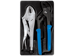 Набор переставные клещи и зажим, ложемент, 2 предмета KING TONY 9-40102GP