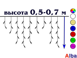 Бахрома h=0,5-0,7 м