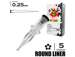 5RL/0,25 mm - Round Liner "BIG-WASP" (Matte Transparent)