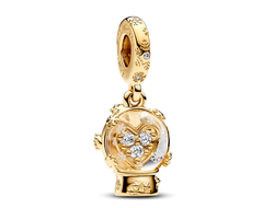 Шарм-подвеска Пандора Снежный шар с сердцем Артикул: 762825C01