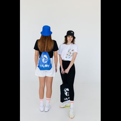 Рюкзак синий &quot;Мяч рисованный&quot;