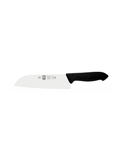 Нож японский Santoku 180/300 мм. черный HoReCa Icel /1/6/