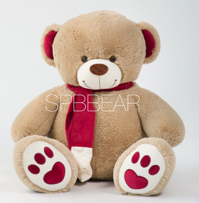 Большой плюшевый медведь 150 см кремовый Кевин