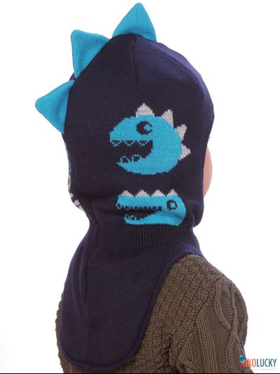 Шапка-шлем  21101-04, цвет темно-синий,ярко-голубой, р. 52-54