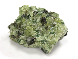 Хризолит (Перидот, Оливин), кристаллы на породе, США (27*18*14 мм, 10 г) №38086