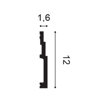 SX180F Гибкий плинтус напольный High Line - 12*1,6*200см