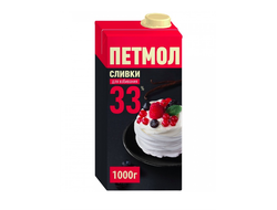 Сливки Петмол для взбивания 33% 1 л