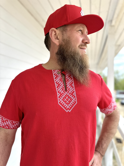 Рубаха с коротким рукавом «Лестница в небо»