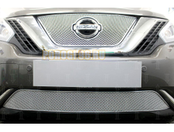 Защита радиатора Nissan Murano Z52 2014- chrome верх PREMIUM