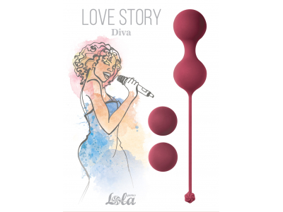 3012-03 Набор вагинальных шариков Love Story Diva Lavender Sunset