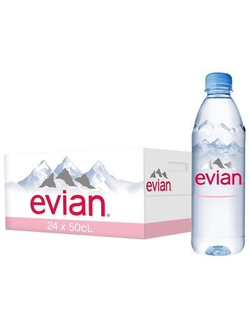 Вода минеральная Evian негазированная 0.5 л