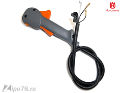 Ручка газа триммера хускварна 128 в сборе