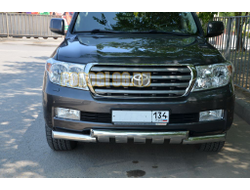 Защита переднего бампера (G) 5 «зубьев» d76 для Toyota Land Cruiser 200 (2007-2012)