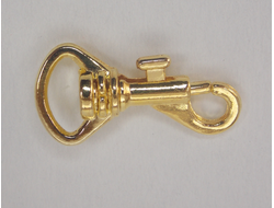 Карабин 32 на 11 мм цвет золото