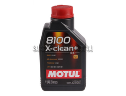 Масло моторное Motul 8100 X-clean + 5W30 синтетическое 1 л 106376