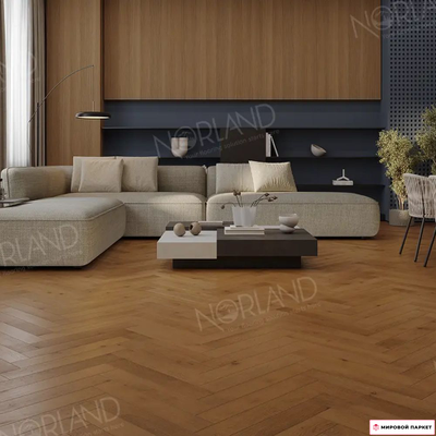 Ламинат Norland Herringbone Elegant Дуб Помона LF303-13 33 класс толщина 8 мм с фаской 1.92 м2