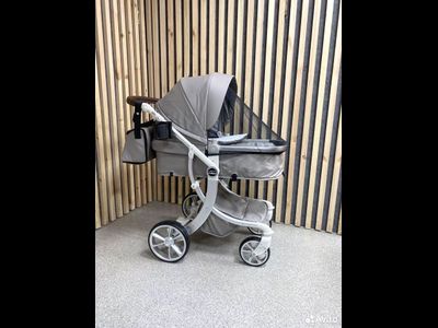 Детская коляска 3 в 1 Farfello Aimile Original Космический Латте Экокожа