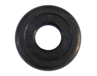 Диск обрезиненный MB Barbell Atlet, диаметр 51 мм, вес 1,25 - 25 кг