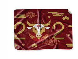 Плед с символикой "Быка" №5