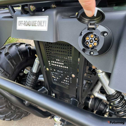 Электрический квадроцикл GreenCamel Сахара A14К 4x4 Monster черный