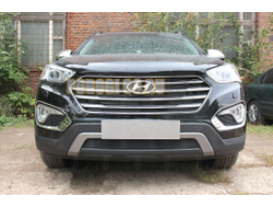 Защита радиатора Hyundai Grand Santa Fe I 2013-2015 black