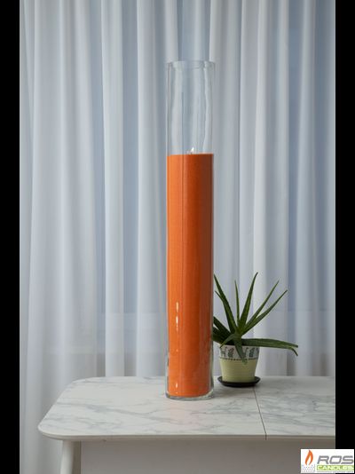 Насыпная свеча "Цилиндр 100 см", оранжевая "Оранжевый"