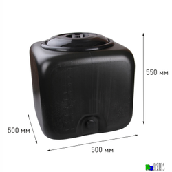 Бак для душа квадратный 100 л