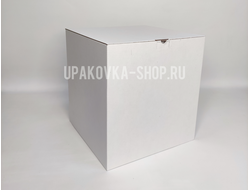Коробка с откидной крышкой 235*235*250 мм БЕЛЫЙ