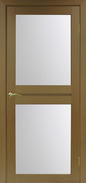 Межкомнатная дверь "Турин-520.212" орех (стекло сатинато)
