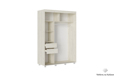 Форест 1.5 м шкаф-купе  Дуб крафт белый