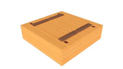 Песочница деревянная Perfetto kids PS-662 с защитно-декоративным покрытием