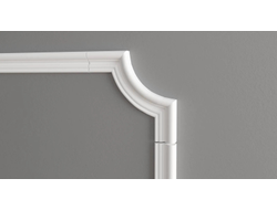 Угловой элемент DECOR-DIZAYN C1-DD608 к молдингу DD608, из дюрополимера, под покраску, 4шт