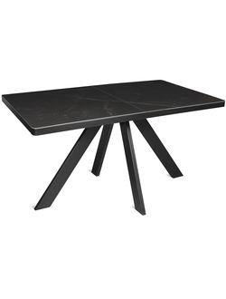 ELIOT черный/керамика черный мрамор 160(+45)х90