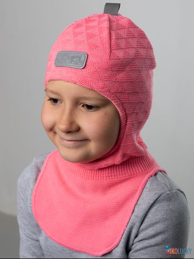 Шапка-шлем "Саша" 20201-02, цвет розовый, р. 54-56